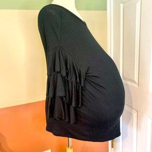 Ingrid & Isabel Ruffle sleeve maternity Top
